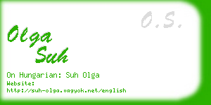 olga suh business card